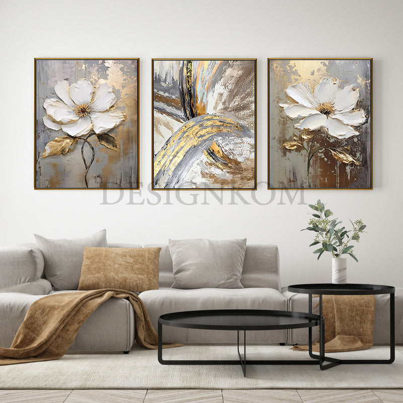 Flowers and modern cross