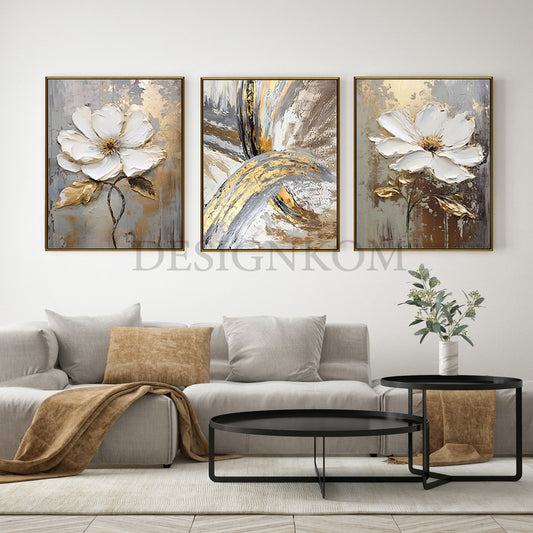 Flowers and modern cross