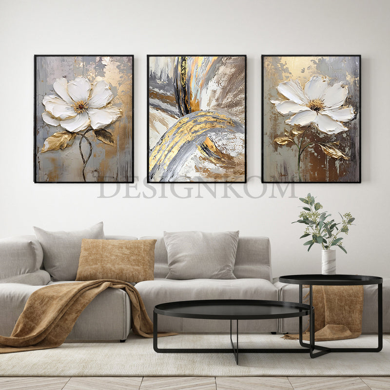 Flowers and modern cross