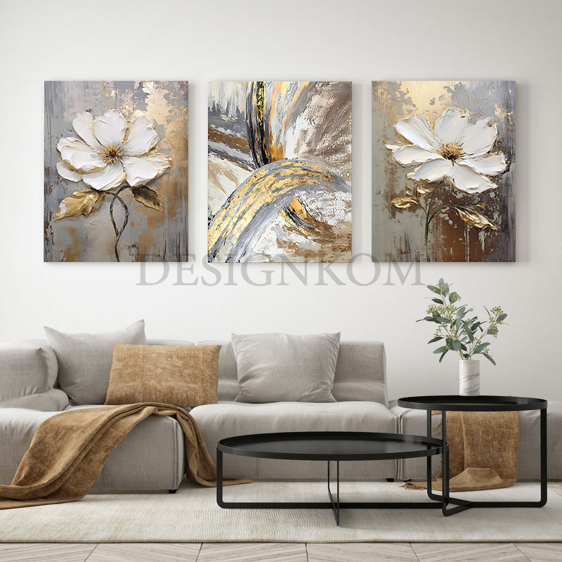 Flowers and modern cross