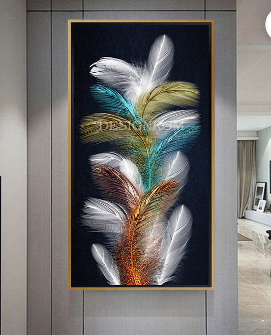 Colorful Feathers Flowers