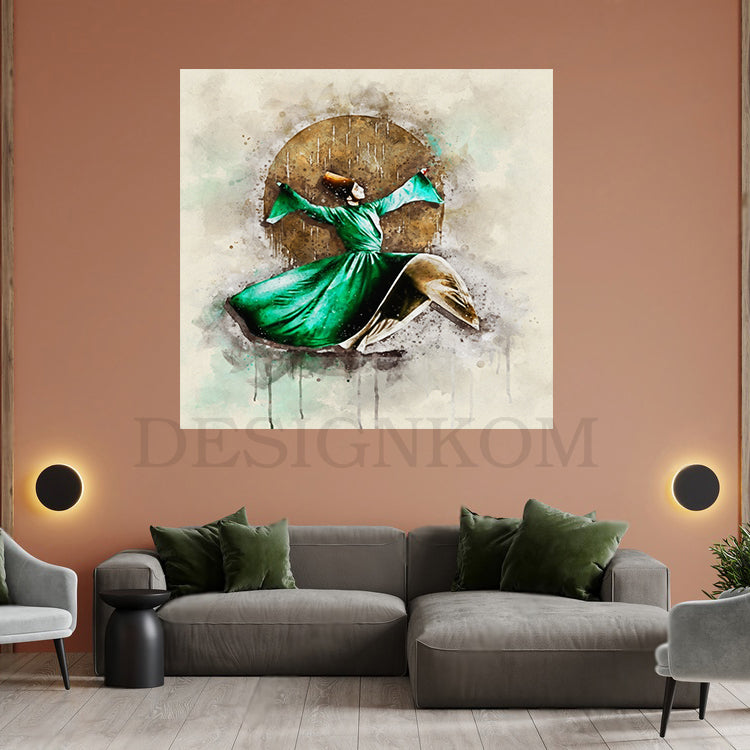 Sufi Whirling Dervish in Motion