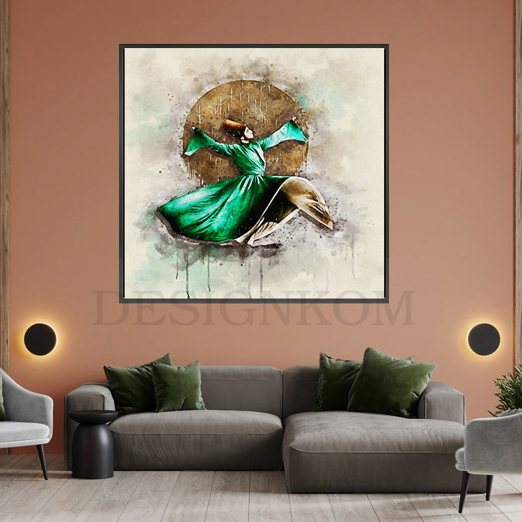 Sufi Whirling Dervish in Motion
