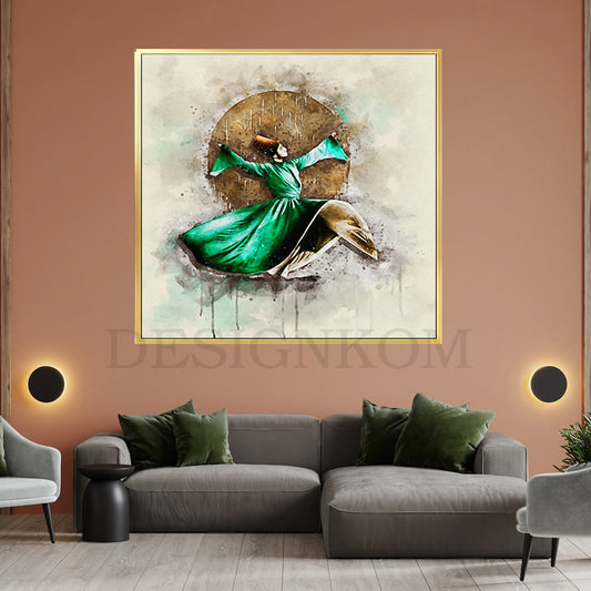 Sufi Whirling Dervish in Motion