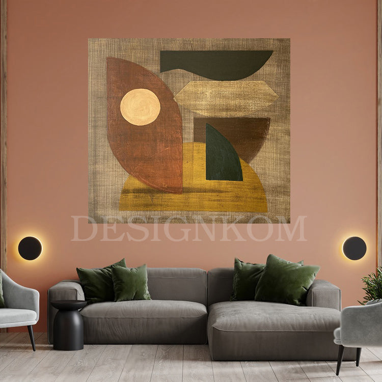 extured abstract with geometric shapes