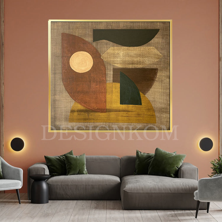 extured abstract with geometric shapes