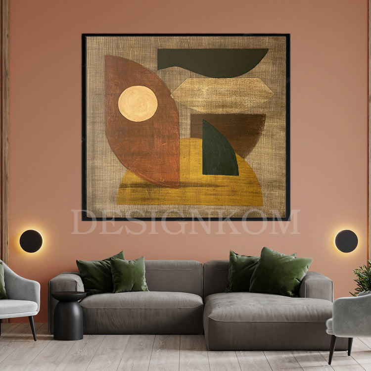 extured abstract with geometric shapes