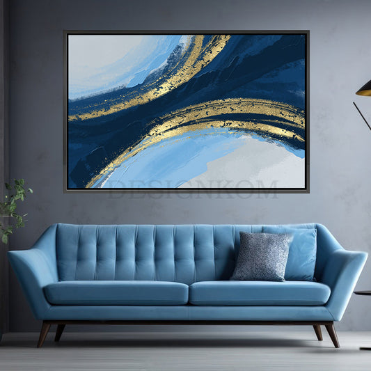 blue gold waves
