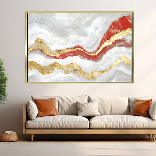Orange and Gold Marble