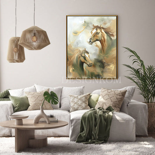two dreamy horses