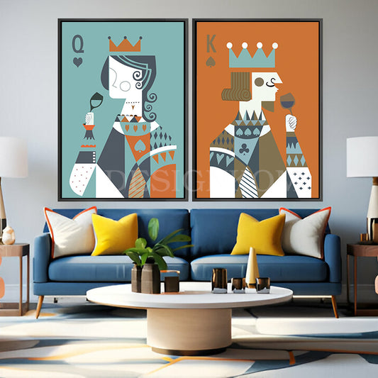 King and Queen cards