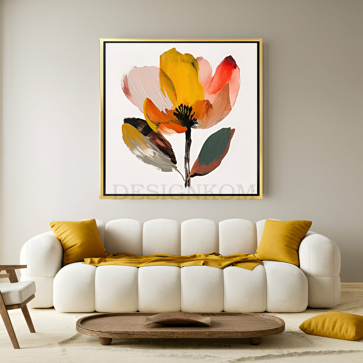 Minimalist Abstract Flower
