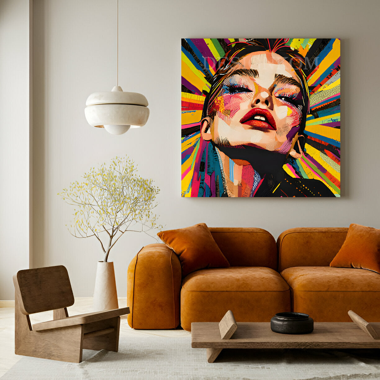 pop art girl emotion