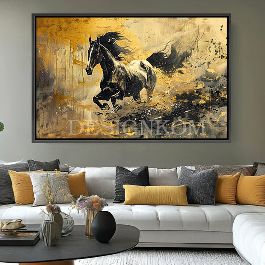 majestic horse galloping