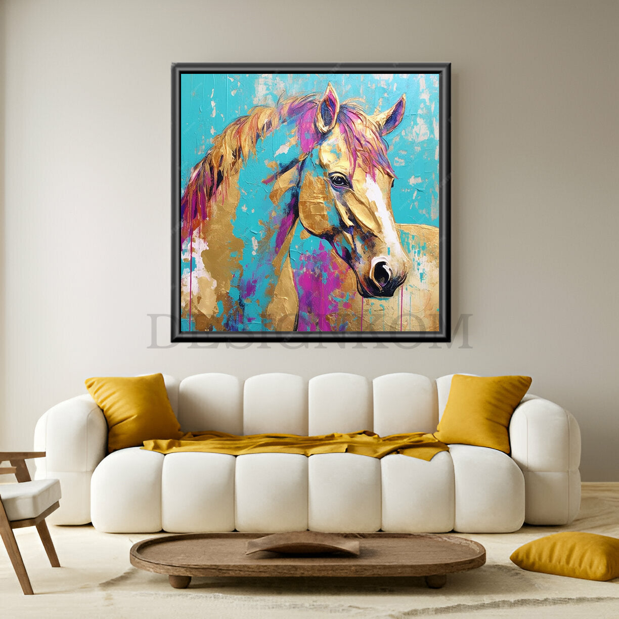 Colorful Pop Art Horse