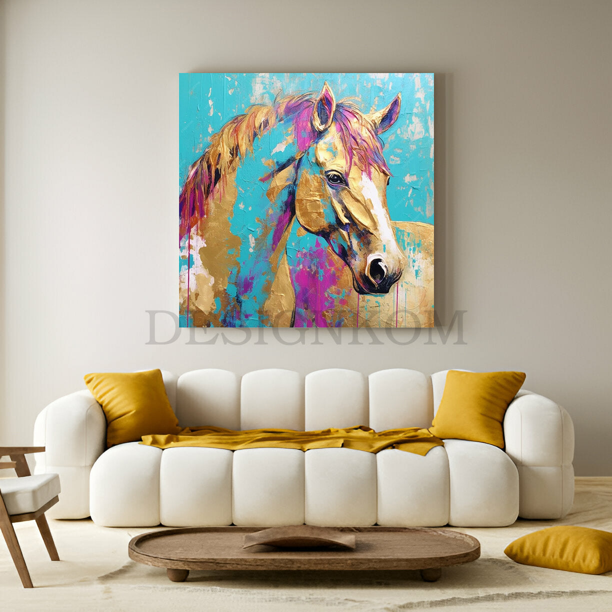 Colorful Pop Art Horse