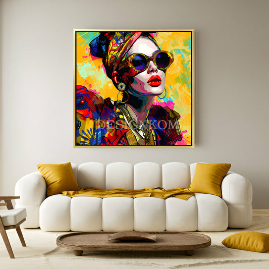 elegant woman with sunglasses