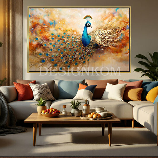 majestic beauty of the peacock