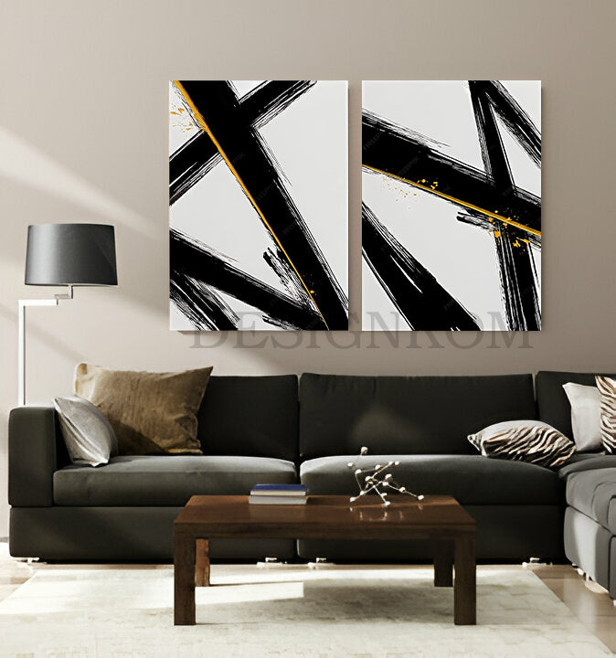 abstract black lines