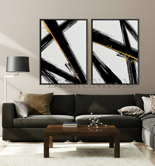 abstract black lines