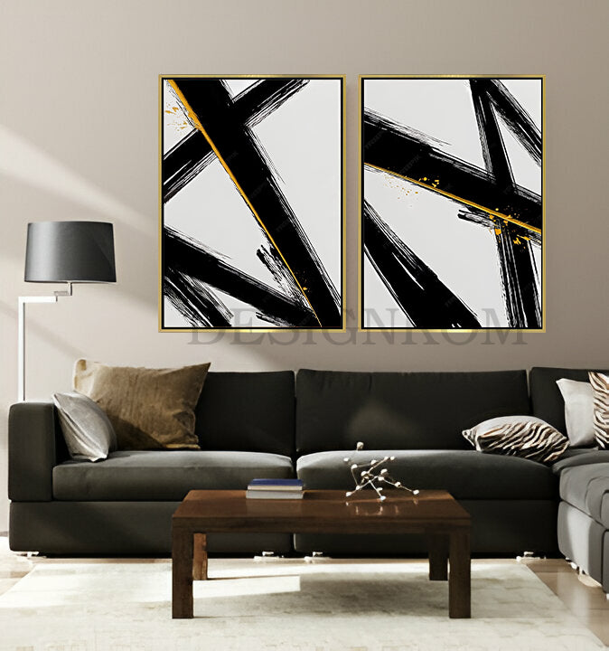 abstract black lines