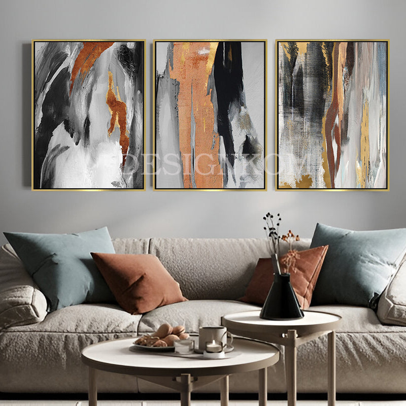 orange gray black gold scratch