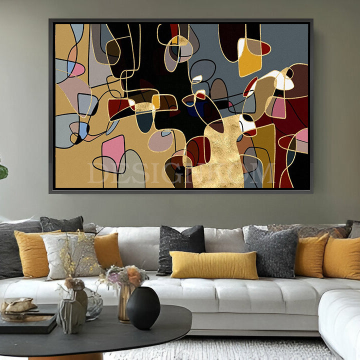 contemporary golden shapes