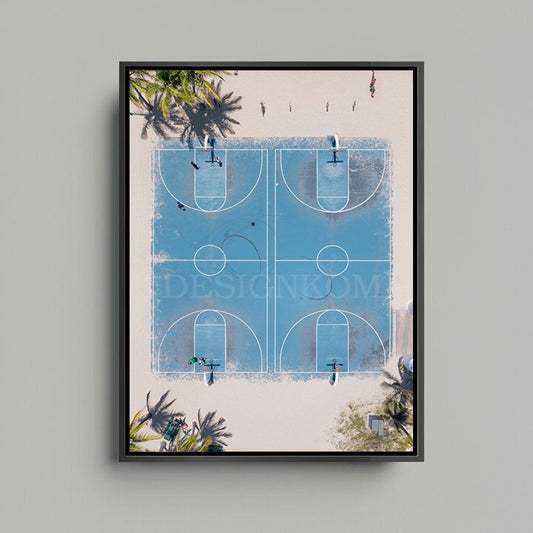 basketball aerial view