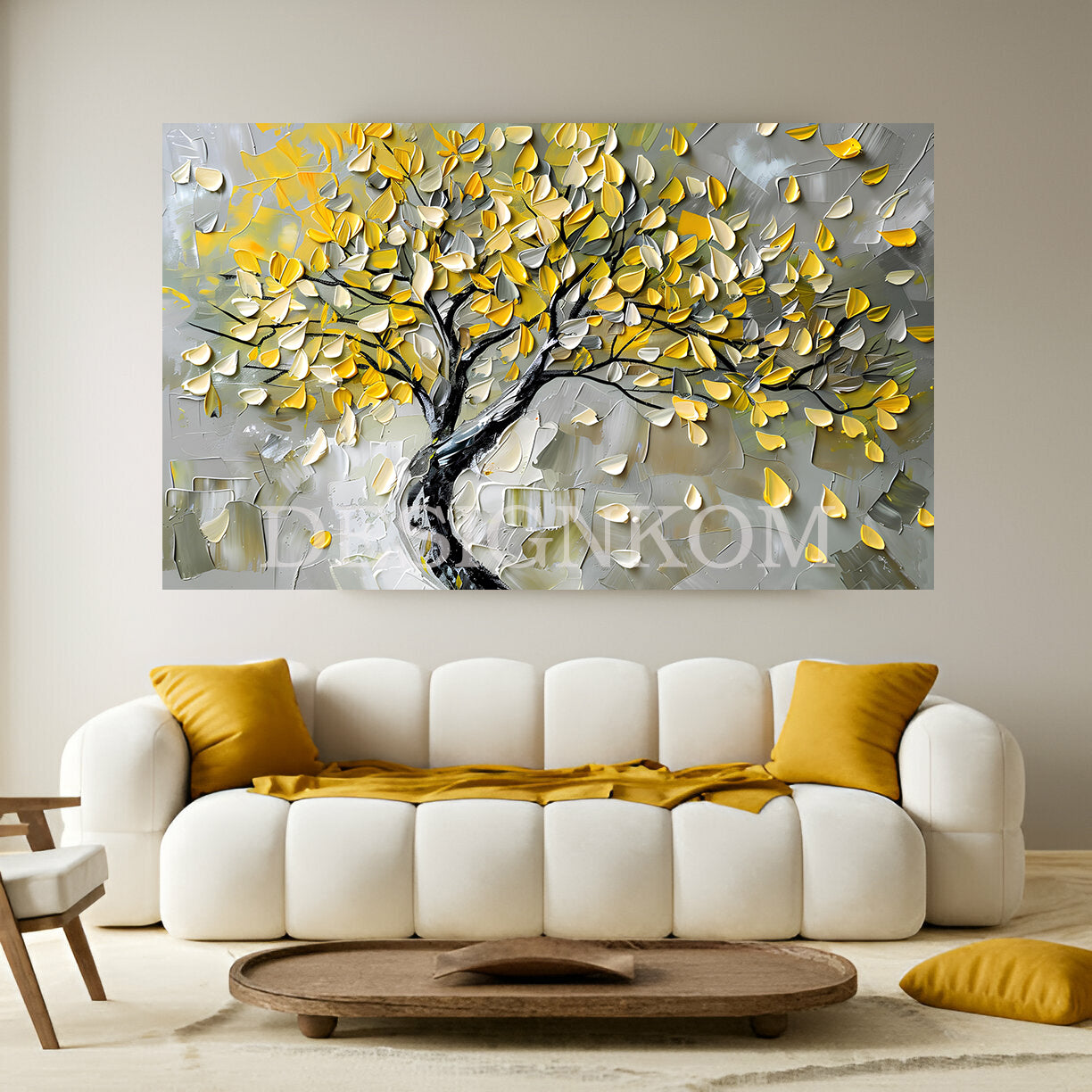 Tree with Yellow Leaves