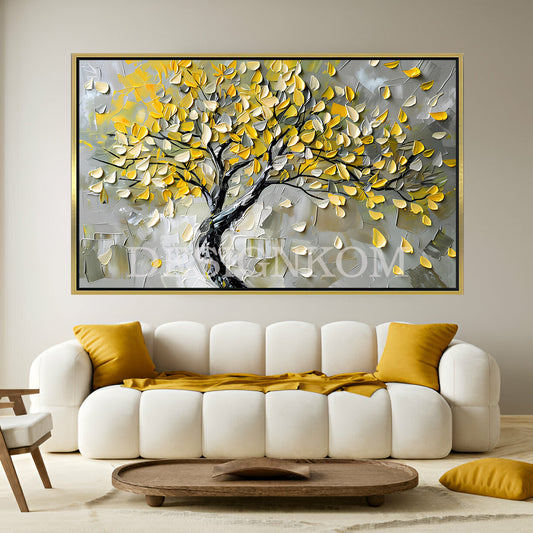 Tree with Yellow Leaves