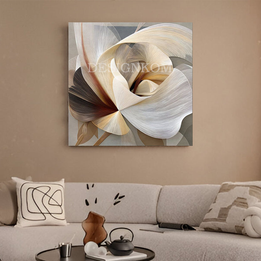 modern abstract flower