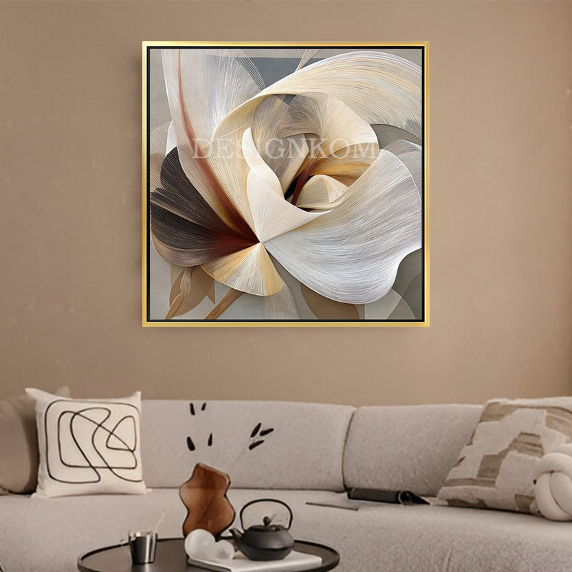 modern abstract flower