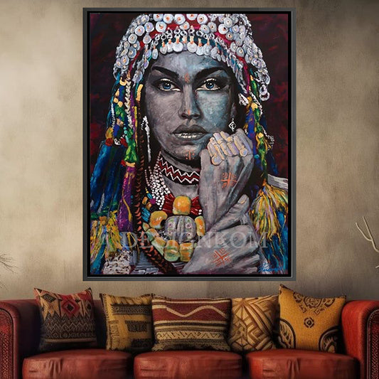 Amazigh woman in traditional dress