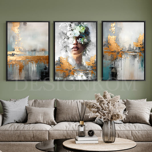 emotional woman flower desire