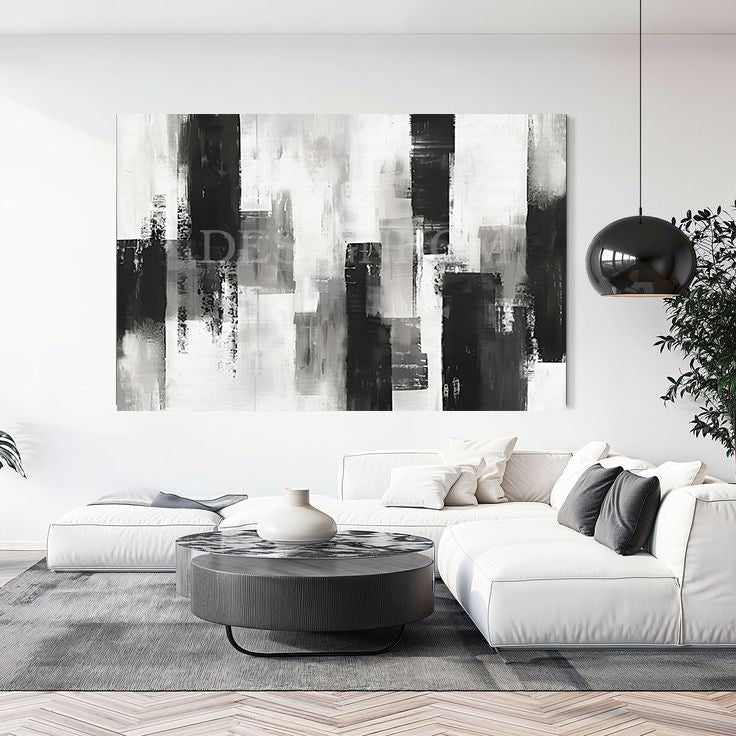 Abstract Black and White