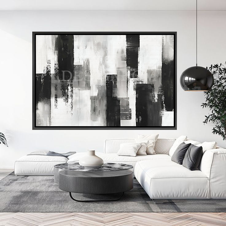 Abstract Black and White