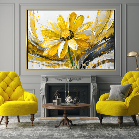 bright yellow flower