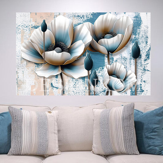 Flowers 3d growing