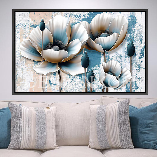 Flowers 3d growing