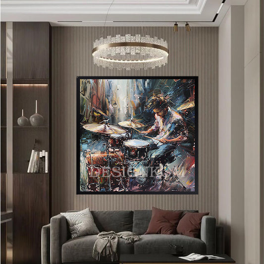 Drummer in Action – Musical Art