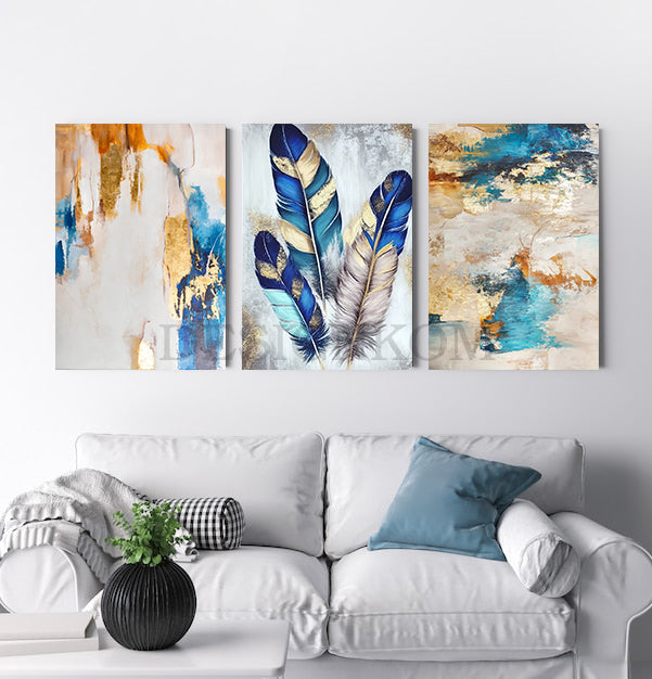 abstract feathers queens