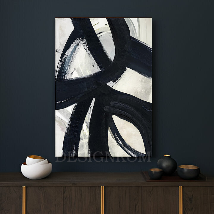 Black Scratches on a Gray