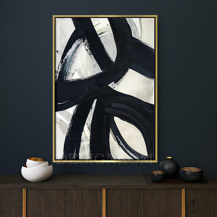 Black Scratches on a Gray