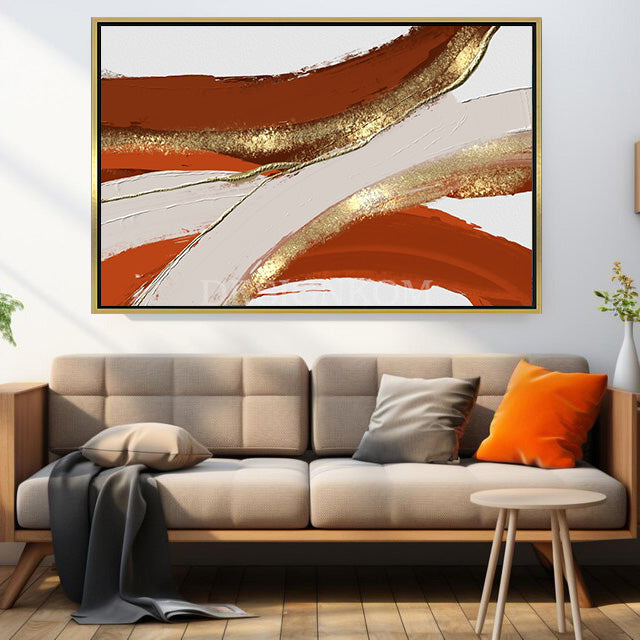 Golden orange wave