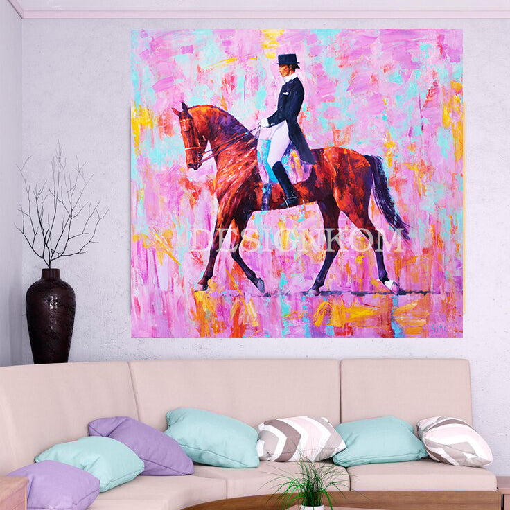 Elegant Rider on Horse