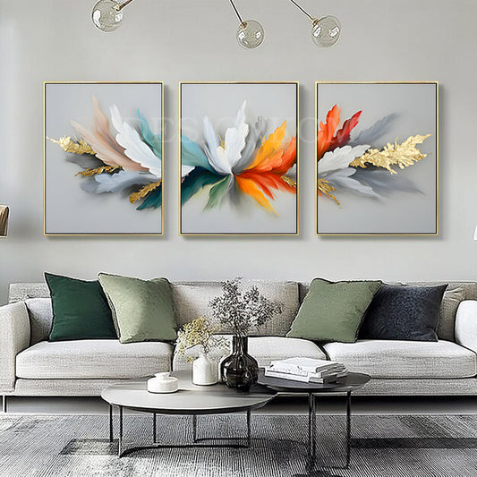 explosion colorful flowers