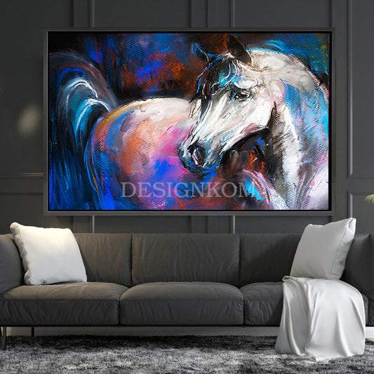 bright white horse