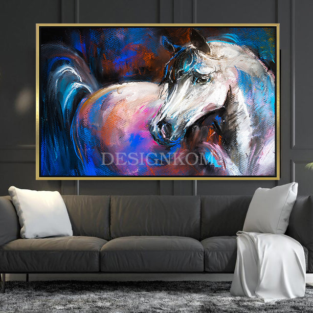 bright white horse