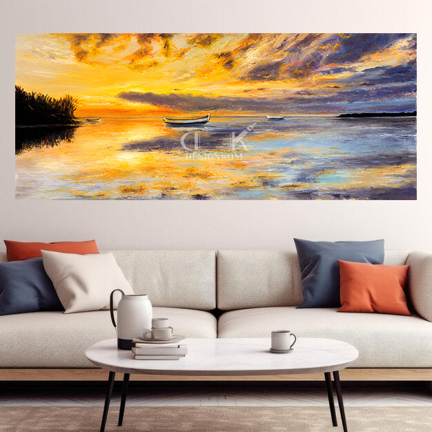 Sunset over the Lake