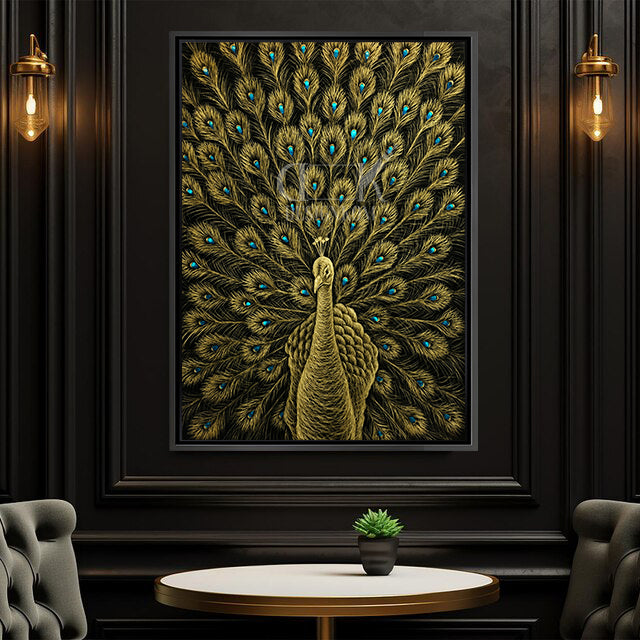 Luxury Golden Peacock